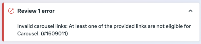 Spotify Carousel Error